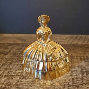 Vintage Brass Victorian Lady Bell, Southern Bell